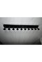 Black Jewelry Organizer 10 Compartment Hanger - 3