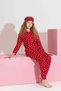 Mother-Daughter Matching Buttoned Suede Long Sleeve Sleep Band Family Matching Pajama Set-3979 - 6