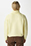 Women's Lean Soft Texture Polo Neck Yellow Basic Knitwear Cardigan Hi00179 - 6