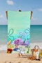 Ocean Patterned Cotton Beach Towel – Patterned Design - 2