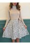 Women's Long Sleeve Turtleneck Waist Tie Top Camisole Skirt Diver Short Dress - 5