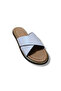 Women's Genuine Leather Cross-Strapped Slippers - 4