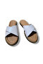 Women's Genuine Leather Cross-Strapped Slippers