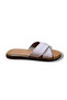 Women's Genuine Leather Cross-Strapped Slippers - 2