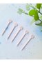 50Pcs Pink Heart Cupcake Picks-Baby Girl Birthday, Baby Shower, Engagement Cake Decoration Supplies - 8
