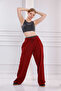 Women's Burgundy Oversize Sweatpants Msc 500Alt - 4