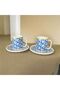 Oasis Porcelain 4 Piece 2-Cup Coffee Cup Set 100 ml Classic - 2