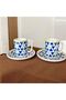 Abate Porcelain 4 Piece Set of 2 Coffee Cups 100 ml Classic - 6