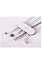 منظم كابلات وحامل كابل USB مكون من 8 قطع - 2