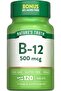 Vitamin B-12 Tablets, 500 mg, 120 Count