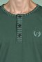 Men's Green Long Sleeve Stripe Detailed Buttoned Collar Pajama Set C1T3N91 - 5