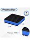 4P Anti Vibration Pads 3'' X 3'' X 7/8" Sound Isolation Ribbed Rubber Mats With EVA Cente - 2