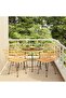 5 Piece Garden Dining Set Poly Rattan