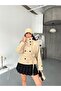 Women's Tie-Up Stand Collar Trench Coat - 3