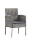 5 Piece Garden Dining Set Grey - 2