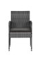 5 Piece Outdoor Dining Set Poly Rattan Grey - 4