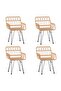 5 Piece Garden Dining Set Poly Rattan - 2