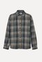 Men's Brown Plaid Regular Fit Long Sleeve Shirt - 6
