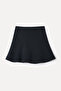 Women's Black A-Line Mini Skirt - 5