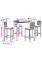 Garden Bar Set | Black and Cream White - 3