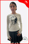 Girl's Viscose Long Sleeve Bodysuit – October 29Th Atatürk Printed, Lycra Flexible Finger Loops - 4