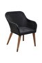 Dining Set | Black | Solid Acacia wood | Garden set for six people - 6