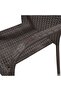 5 Piece Garden Dining Set Brown - 5