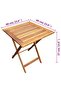 3 Piece Folding Bistro Set Solid Acacia Wood - 3