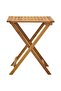 3 Piece Folding Bistro Set with Cushions Solid Acacia Wood - 4