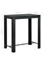 5 Piece Garden Bar Set with Cushions Poly Rattan Black - 7