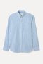 Men's Blue Striped Regular Fit Long Sleeve Shirt - 5