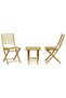 3 Piece Bistro Set Bamboo - 2