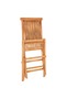 3 Piece Bistro Set with Anthracite Cushions Solid Teak Wood - 5