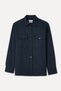 Men's Navy Blue Regular Fit Double Pocket Casual Shirt - 6
