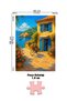 3 Pcs 1000 Piece Puzzle - Cycling by the Sea and Mountain Lake Town and Free Horse - 2
