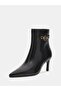Paislie Women's Black Leather Boots Flfpailea10-Black - 2
