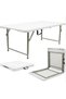 Akten 120cm Rectangular Folding Table, Plastic, White