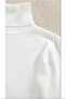 Unisex Premium Black and White Set Cotton Turtleneck Camisole Ribbed Slimfit High Neck Sweater - 3