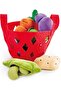 Toddler Vegetable Basket | Soft Vegetable Shopping Basket, Toy Grocery Food Playset Includes Ca - 2