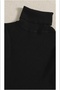 Unisex Premium Black and White Set Cotton Turtleneck Camisole Ribbed Slimfit High Neck Sweater - 2