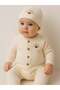 Baby Girl Organic Cotton Floral Embroidered Romper Hat Set