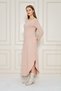 Women's Long Sleeve Etegi Oval Slit Midi Dress - 7