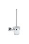 Chrome Brush Holder – Wall-Mounted Bathroom Organizer for Toothbrush & Razor Storage