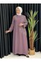 Left Sleeve Jewelled Crepe Dress