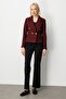 Double-Breasted Collar Cashmere Jacket 5069 - 3
