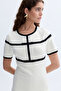 Women's Off-White Line Detailed Mini Dress - 4