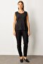 Button Detail on Collar Sleeveless Basic - 2
