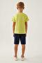 Modern Boy's Green Bermuda Suit - 5