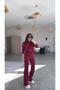 Claret Red Corded Suit - 3