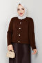 Women's Buttoned Front Knitwear Cardigan Pleated Skirt Set - 4